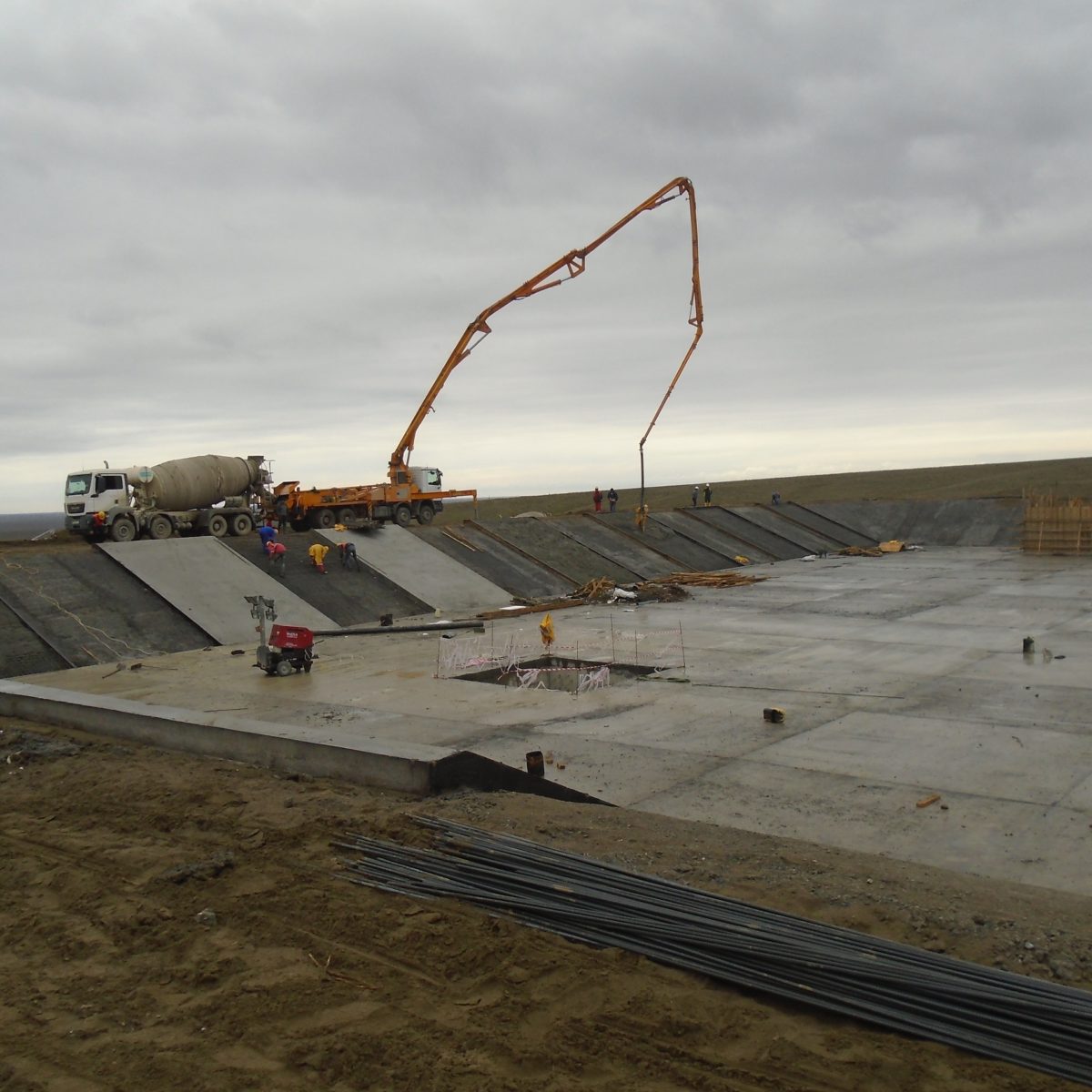 Irrigation system construction in Padarchol